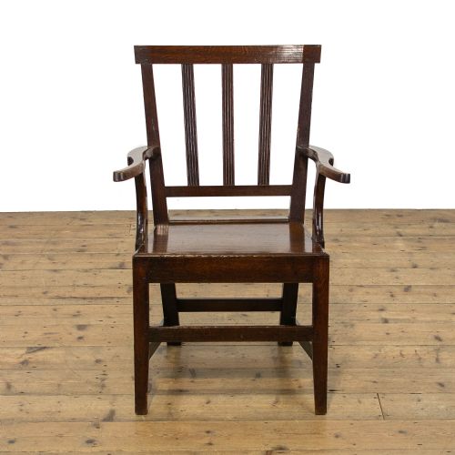 fig 2. Antique Welsh Oak Farmhouse Fireside Armchair