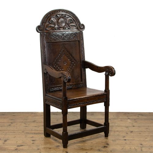17th Century Antique Oak Wainscot Chair
