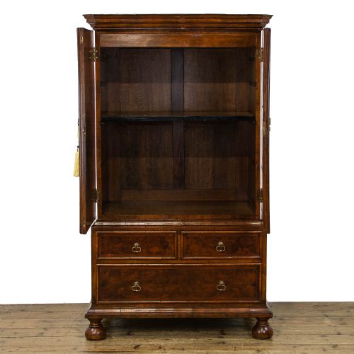 fig 1. Antique Walnut Cabinet on Chest