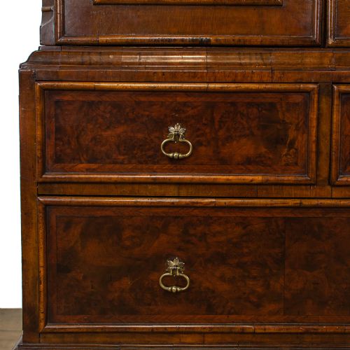 fig 2. Antique Walnut Cabinet on Chest