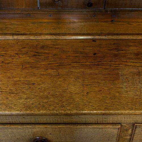 fig 1. Antique Welsh Oak Pot Board Dresser
