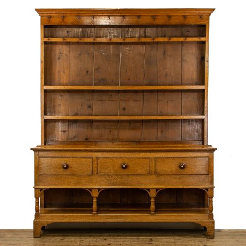 Antique Welsh Oak Pot Board Dresser