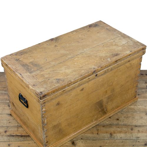 fig 2. Antique Pine Trunk or Blanket Box