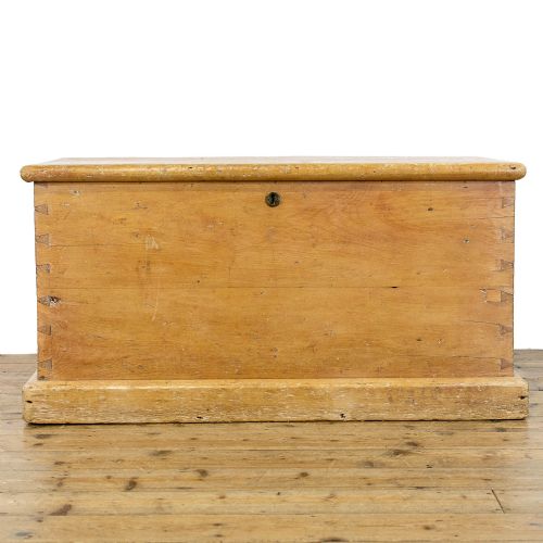 fig 1. Antique Pine Chest or Blanket Box