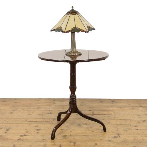 fig 1. 19th Century Antique Oak Tripod Table