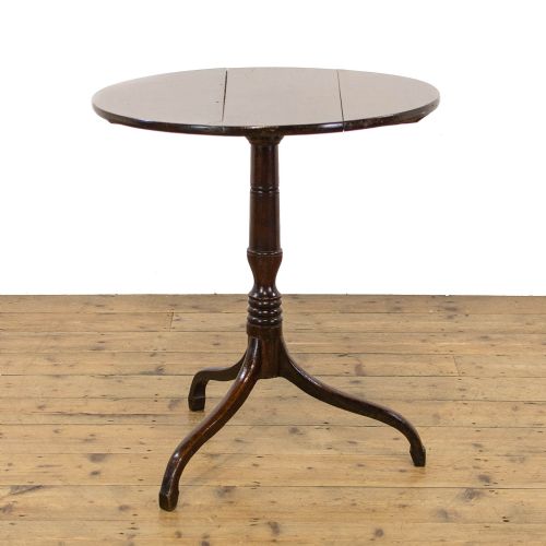 19th Century Antique Oak Tripod Table
