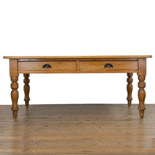 fig 1. Victorian Antique Pine Kitchen Table