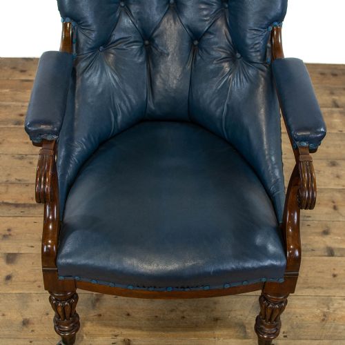 fig 2. Regency Buttoned Back Leather Armchair