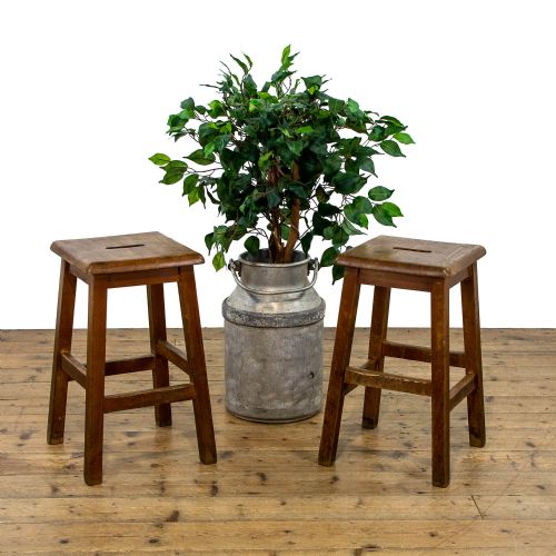 Pair of Antique Lab Stools