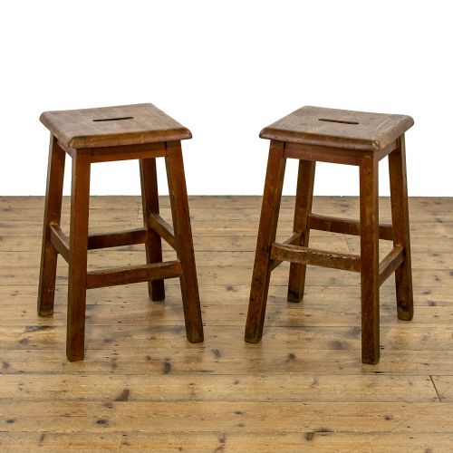 fig 1. Pair of Antique Lab Stools