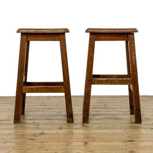 fig 2. Pair of Antique Lab Stools