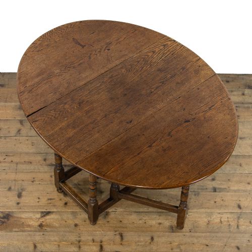 fig 1. Antique Oak Gateleg Table