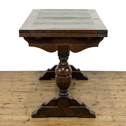 fig 1. Early 20th Century Antique Oak Extendable Dining Table