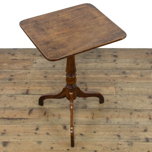 fig 1. Small Antique Mahogany Wine Table with Rectangular Top