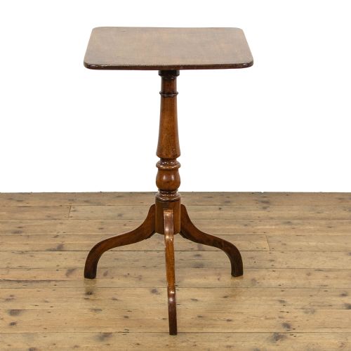 fig 2. Small Antique Mahogany Wine Table with Rectangular Top