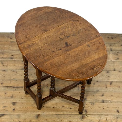 fig 1. Antique Oak Gateleg Table