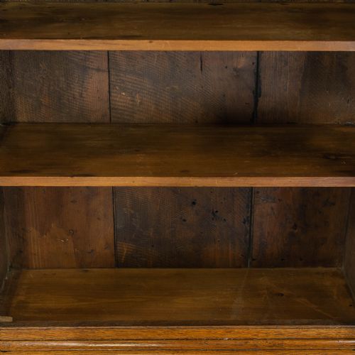 fig 2. Victorian Antique Welsh Oak Glazed Display Cabinet
