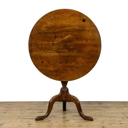 Antique Oak Tilt Top Table
