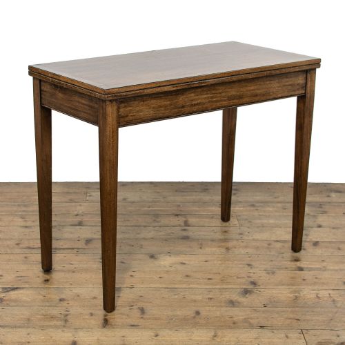 Antique Mahogany Fold Over Card Table