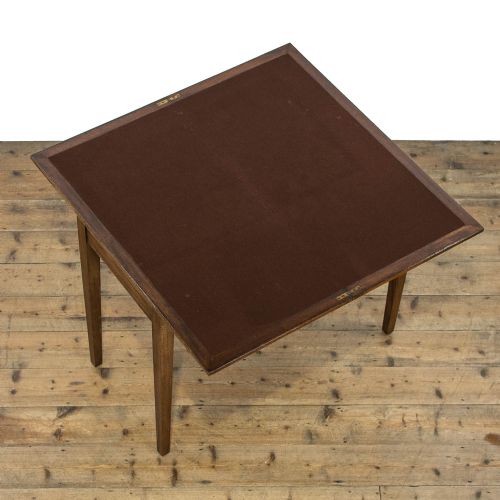 fig 1. Antique Mahogany Fold Over Card Table