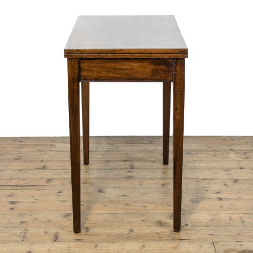 fig 2. Antique Mahogany Fold Over Card Table