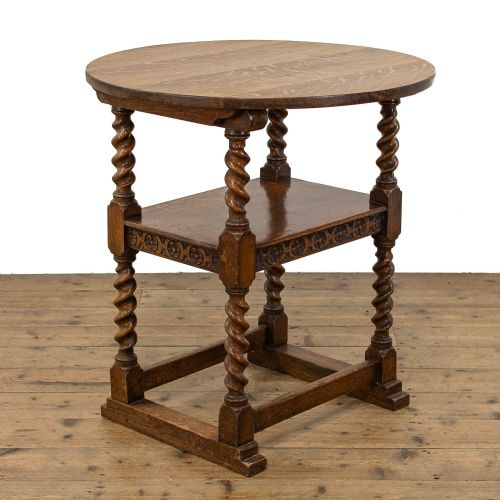 fig 1. Early 20th Century Antique Carved Oak Monks Bench