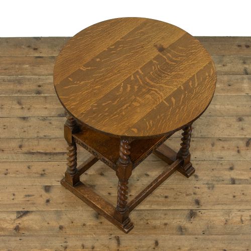 fig 2. Early 20th Century Antique Carved Oak Monks Bench