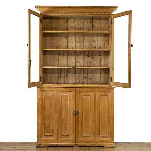 fig 2. Antique Pine Cupboard with Glazed Top