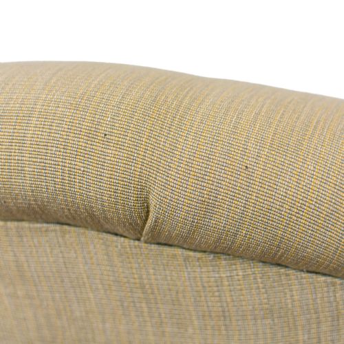VICTORIAN ANTIQUE FABRIC UPHOLSTERED TUB CHAIR - ADDITIONAL PHOTO 6