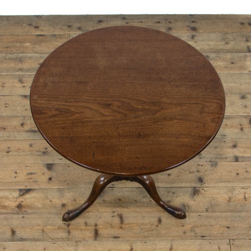 fig 1. Antique Oak Tilt Top Table