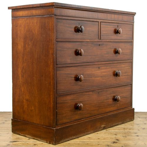 fig 1. Antique Mahogany Chest of Drawers