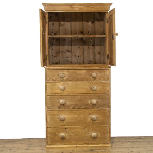 fig 1. Victorian Antique Pine Cupboard