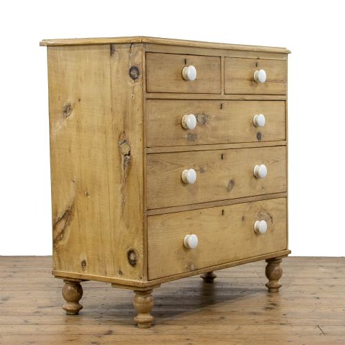 fig 1. Antique Pine Chest of Drawers