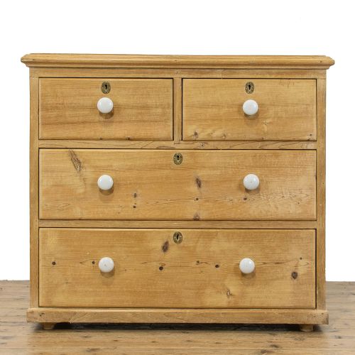 fig 1. Small Antique Pine Chest of Drawers