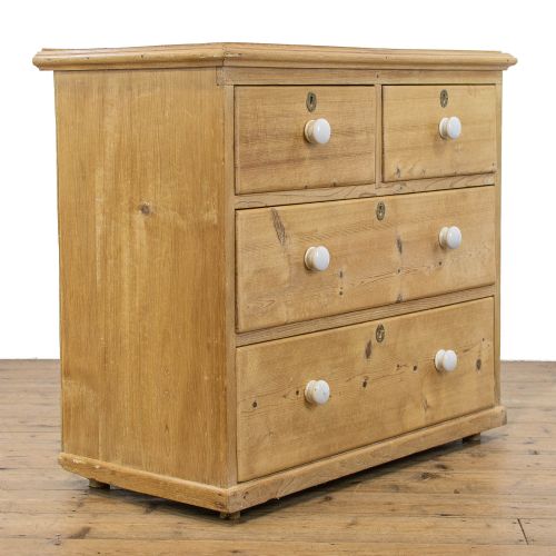fig 2. Small Antique Pine Chest of Drawers