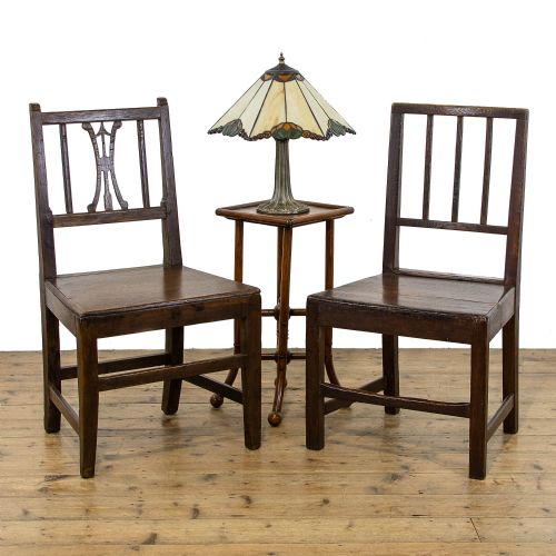 Pair of Antique Welsh Oak Fireside Chairs