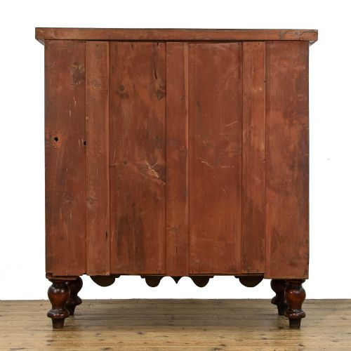 fig 2. Victorian Antique Oak and Mahogany Chest of Drawers
