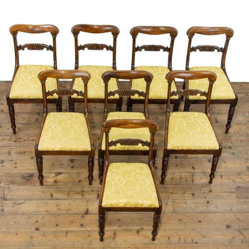 fig 1. Antique Set of Eight Regency Dining Chairs