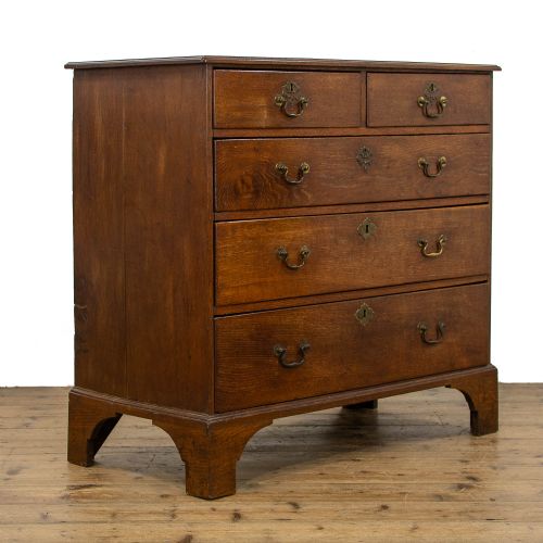 fig 2. Georgian Antique Oak Chest of Drawers