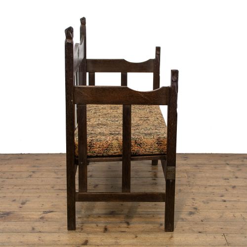 fig 2. Antique Bench with Loose Tapestry Cushion