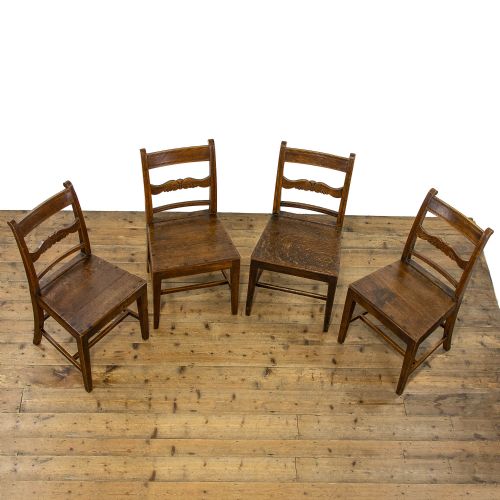 fig 1. Set of Four 19th Century Antique Dining Chairs
