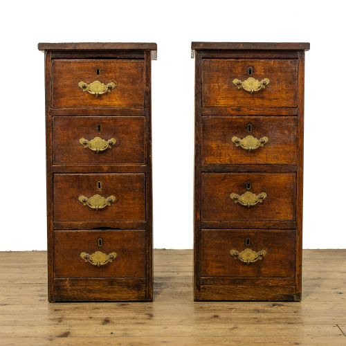 Pair of Antique Oak Bedside Tables