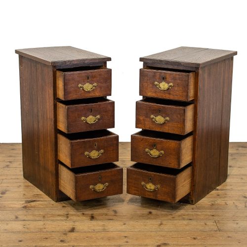 fig 2. Pair of Antique Oak Bedside Tables