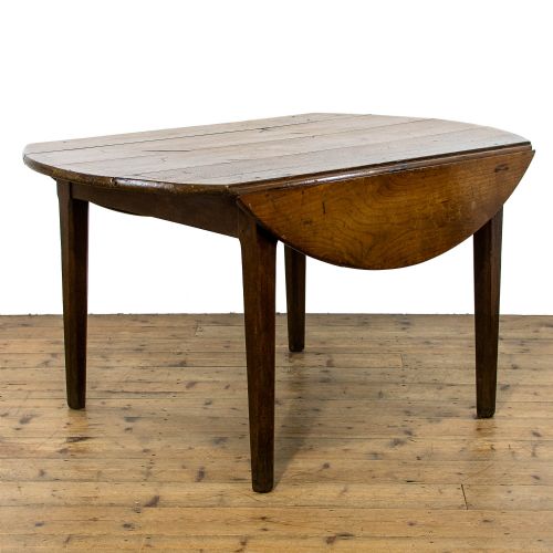 Antique French Fruitwood Drop Leaf Farmhouse Table
