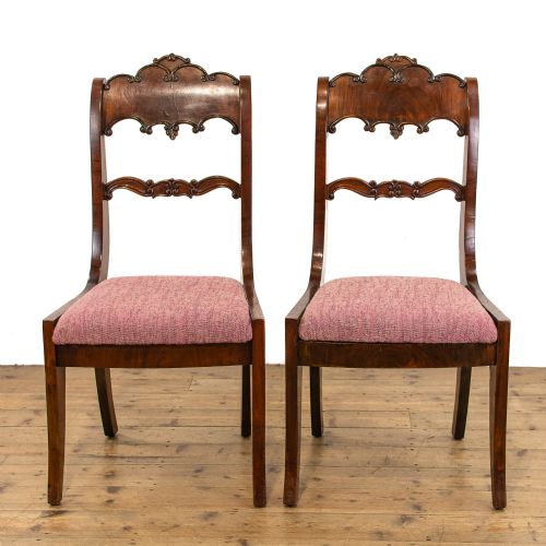 fig 1. Antique Pair of German Biedermeier Chairs