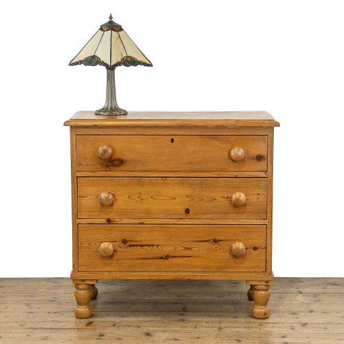 Small Antique Pine Chest of Drawers