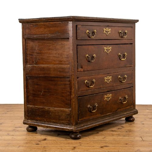 fig 1. 18th Century Antique Oak Chest of Drawers