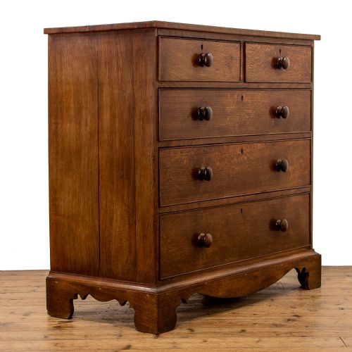 fig 2. Antique Oak Chest of Drawers