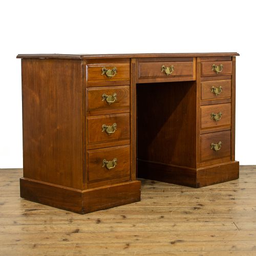 fig 2. Antique Oak Kneehole Desk