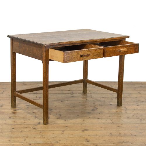 fig 1. Early 20th Century Antique Oak Desk